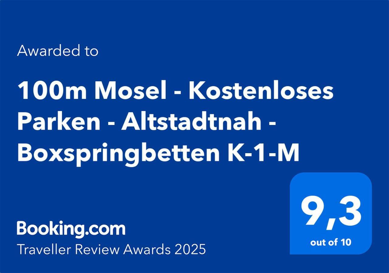 100M Mosel - Kostenloses Parken - Altstadtnah - Boxspringbetten K-1-M Koblenz  Exteriör bild